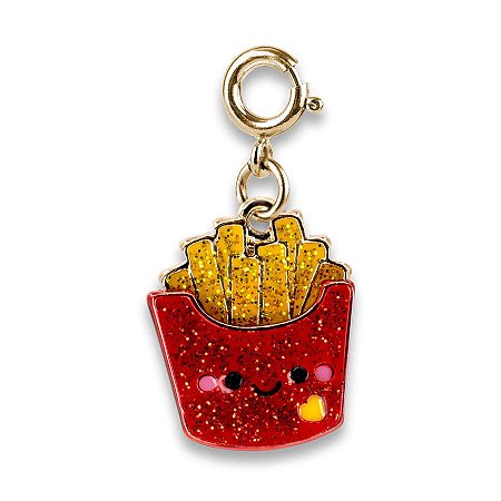 Pingente Infantil Menina Charm Batata Frita Dourada Charm It