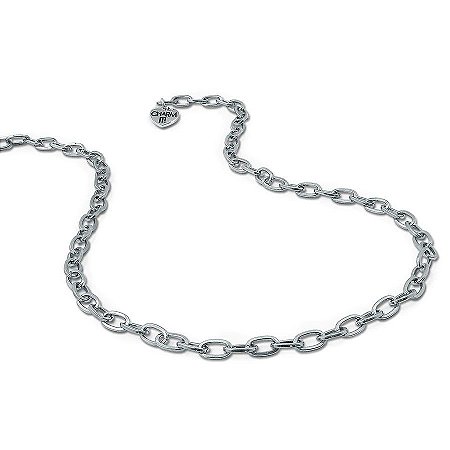Colar Infantil Menina de Corrente Prateado Charm It