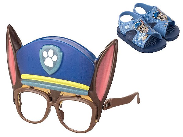 Sandália Bebê Menino Patrulha Canina Mask Azul Grendene Kids