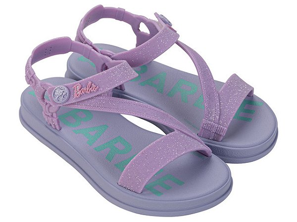 Sandália Papete Infantil Menina Barbie Sport Grendene Kids