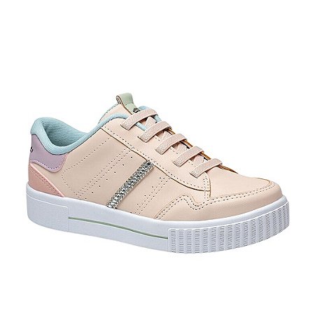 Tênis Infantil Menina Casual Plataforma Nude PinkCats Dakota