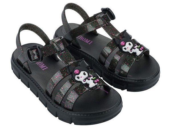 Sandália Infantil  Kuromi Hello Kitty Grendene Kids Confortável Estilosa