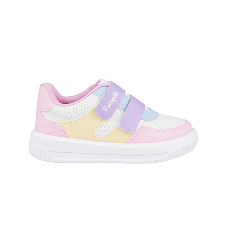 Tênis Infantil Menina Up Candy Color Branco ou Azul Marinho Pampili