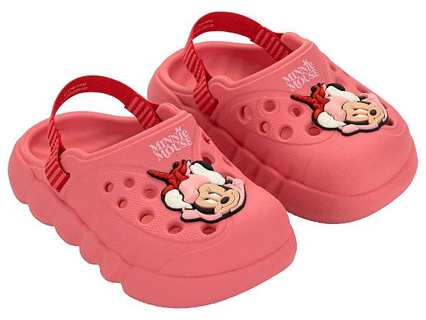 Sandália Babuch Infantil Dreamy Baby Rosa Minnie Grendene Kids
