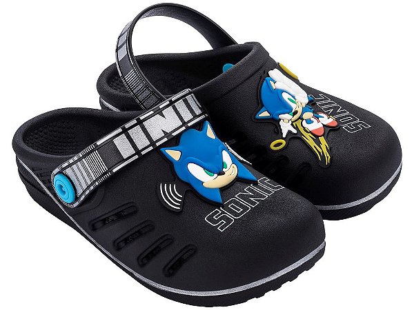 Babuche Infantil Sonic Speed Grendene Kids Leve Confortável Menino