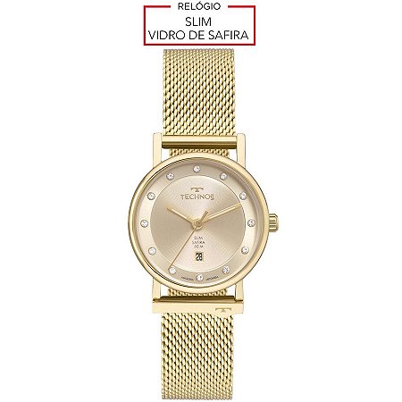 Relógio Feminino - Technos - 9T13AB4X - Dourado - Elite Fashion