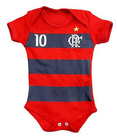 Body Temático para Bebês Times de Futebol - Flamengo - Promoção - FOCO Mimos