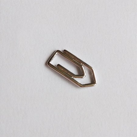 Pingente clips folheado no ródio branco