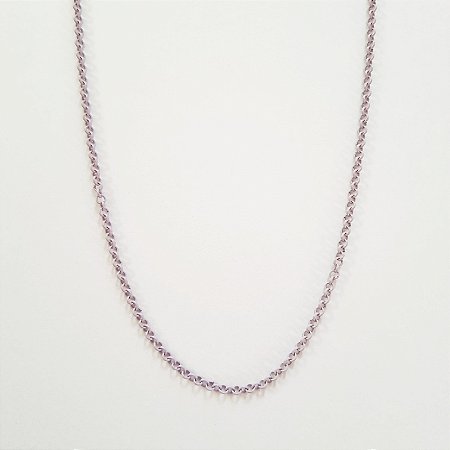 Colar P elo português com pintura na cor lavanda