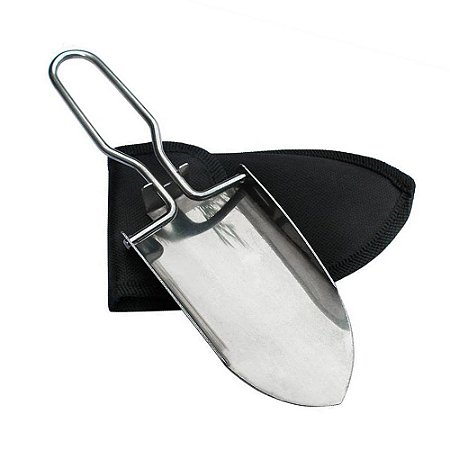 Mini Pá Dobrável Em Aço Inox