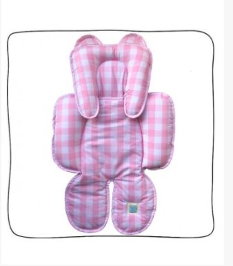 Redutor de Bebê Conforto e Carrinho Xadrez Vichy Rosa