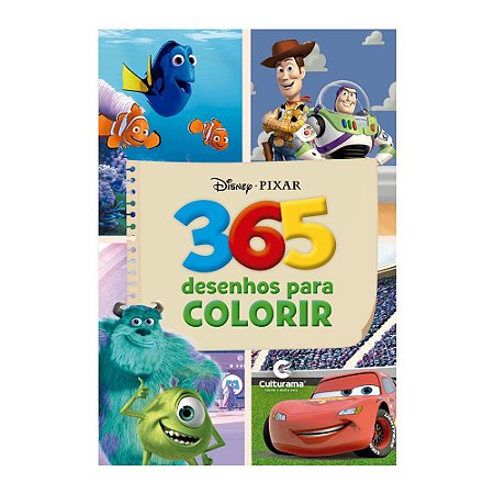 Livro 365 Desenhos Para Colorir Disney Pixar - Culturama