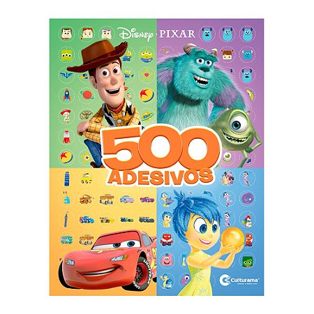 Livro 500 Adesivos Disney Pixar - Culturama