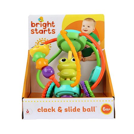 Brinquedo Bola Giratória Interativa Clack & Slide Ball - Bright Starts