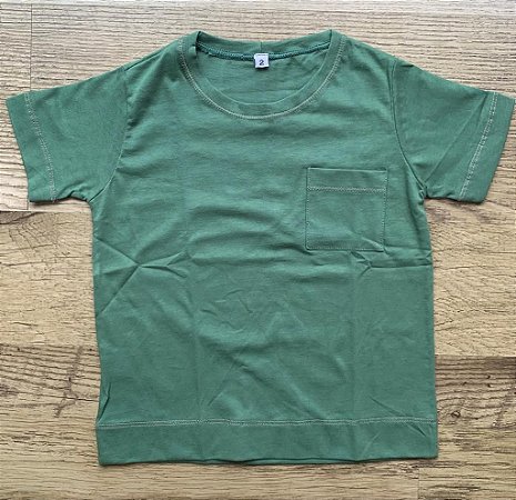 Camiseta com bolso - Verde
