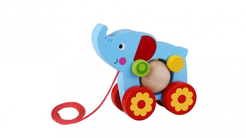 Brinquedo Super Elefante de Puxar - Tooky Toy