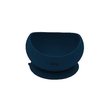 Bowl de Silicone com Ventosa Azul - Clingo