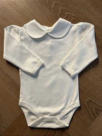 Body Algodão Off White - TotalBaby
