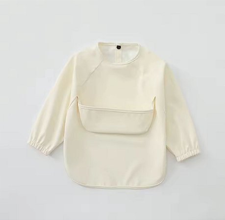 Babador de Manga Longa Bege