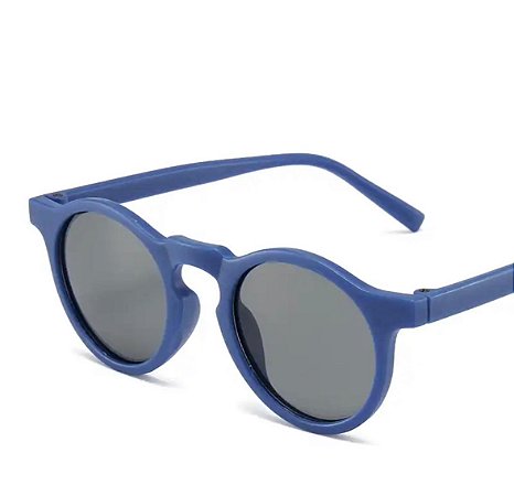 Óculos de Sol Redondo Infantil Azul
