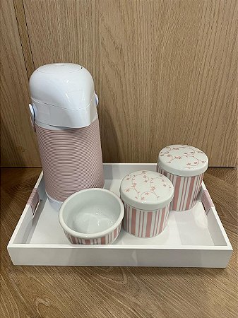 Kit de Higiene Rosa Alinhavado