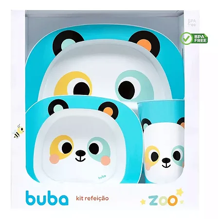 Kit Refeição Buba Zoo Panda