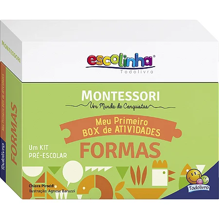 Kit Escolinha Montessori Meu Primeiro Box de Atividades - Formas