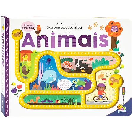 Livrinho Siga com Seus Dedinhos: Animais