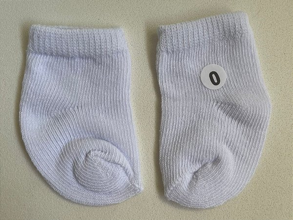 Meia Branca 0-6 meses - Total Baby