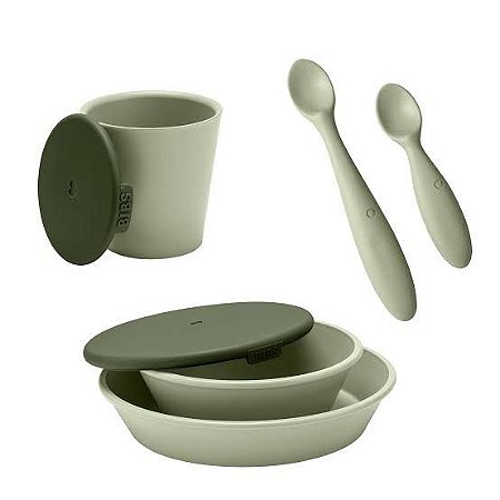 Kit Alimentação Bibs Mealtime set Verde