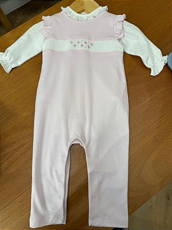 Conjunto Body e Jardineira Algodão Pima Peruano Cinthia