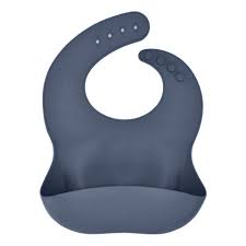Babador em Silicone com Cata Migalhas Deep Blue - Minikoioi