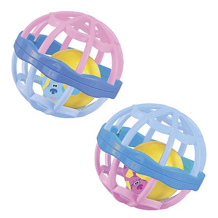 Chocalho Bola Blue e Magenta - Yestoys