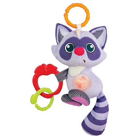 Brinquedo Pelúcia Chocalho Guaxinim - WinFun