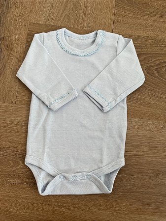 Body Manga Longa Azul Picueta