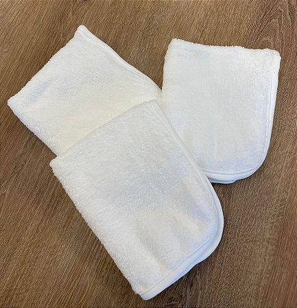 Kit de 3 Paninhos de Boca Branco