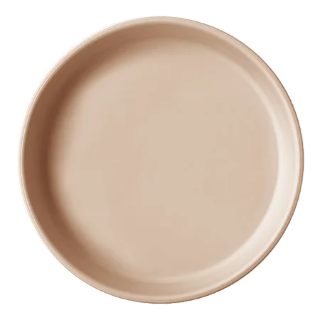 Prato em Silicone Básico Bubble Beige - Minikoioi