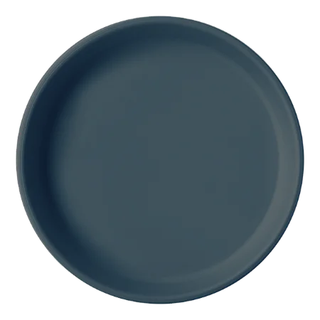 Prato em Silicone Básico Deep Blue - Minikoioi