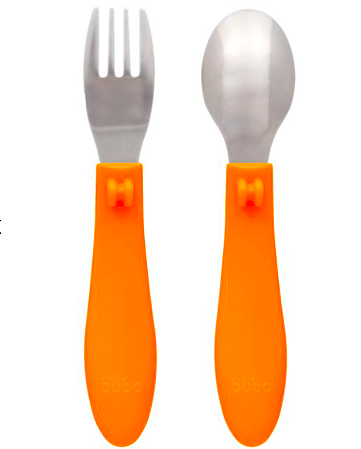 Kit Talheres Buba Zoo Laranja