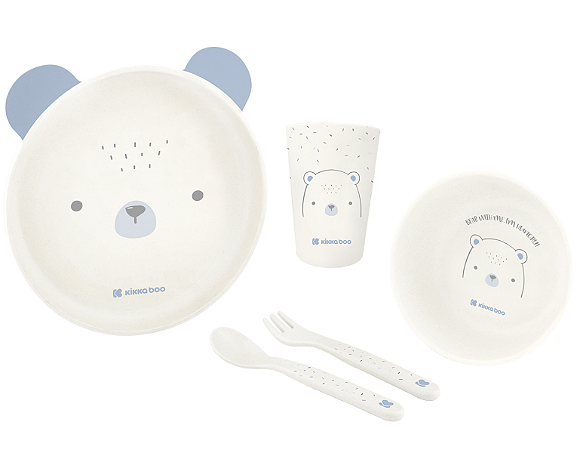 Kit de Refeição Bear With Me Blue - Kikkaboo