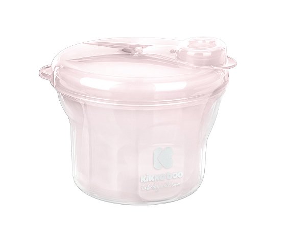 Porta Leite em Pó 2x1 Light Pink - Kikkaboo
