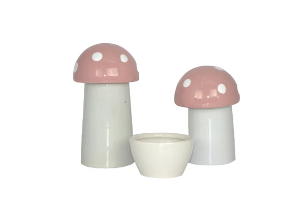 Kit de Higiene 3 Peças Cogumelo Rosa - Modali