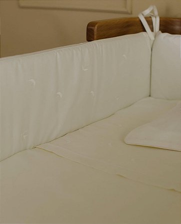 Kit de Berço Piquet e Cordone Off White Andorinha