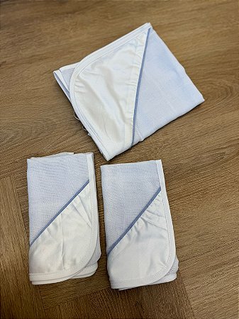 Kit de Fralda  ( 1 Ombro + 2 Bocas) Cordone Azul