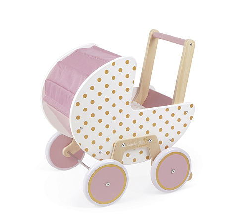 Carrinho de Boneca de Madeira - Candy Chic