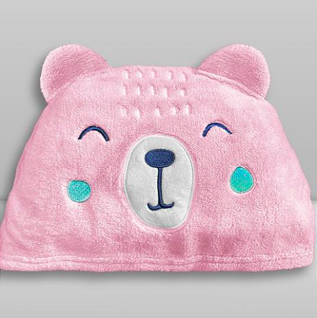 Toalha de Banho Baby Laço Bebê Animada Urso
