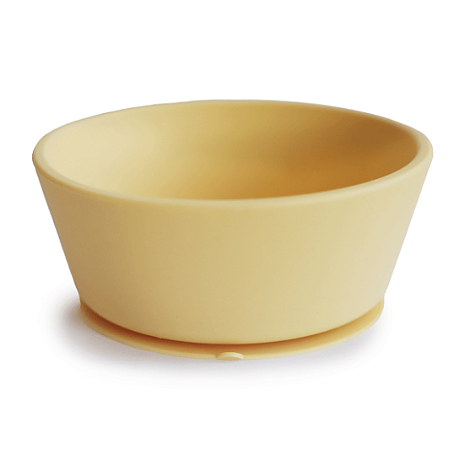 Bowl de Silicone com Ventosa Amarelo Mushie