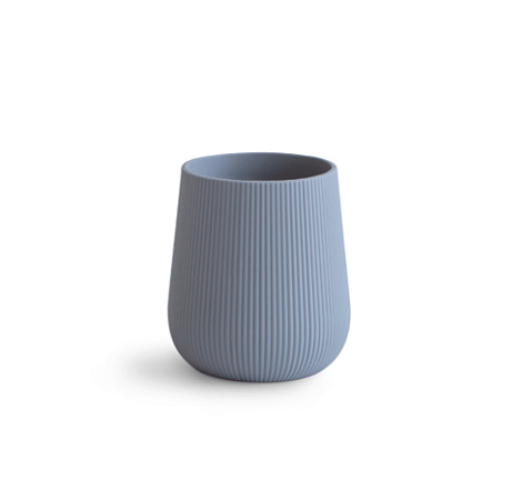 Copo de Treinamento de Silicone Azul Mushie