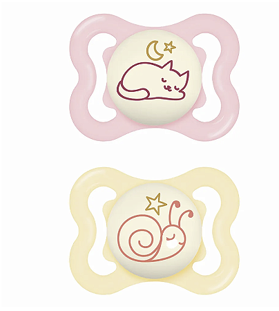 Chupeta MAM Supreme Night - 0-6 meses Menina - Embalagem Dupla