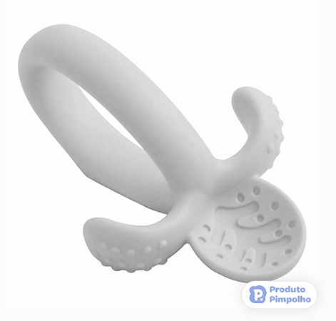 Colher de treinamento de silicone soft  Estagio 1- Cinza